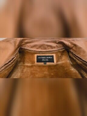 Tan Leather Works Knee-length Leather Jacket (Neess Cleaning/Repair)